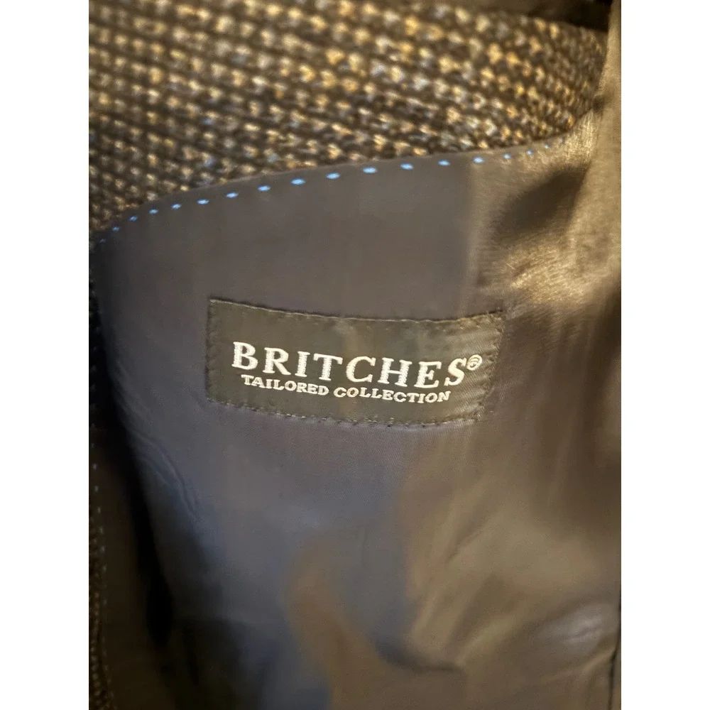 Mens Grey Micro Dot Pattern Blazer Jacket‎ Dress Coat